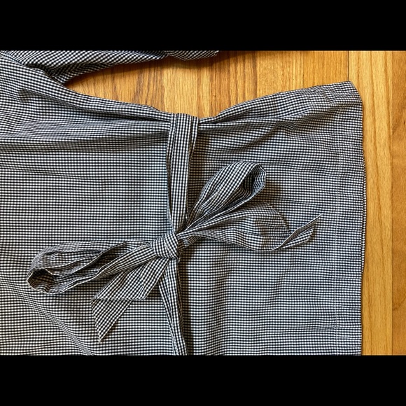 Max Jeans | Black&White Gingham Billow sleeve Top - Picture 5 of 10